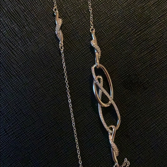 Carolee White Gold-Tone Pavé 36" Station Necklace - Picture 7 of 8